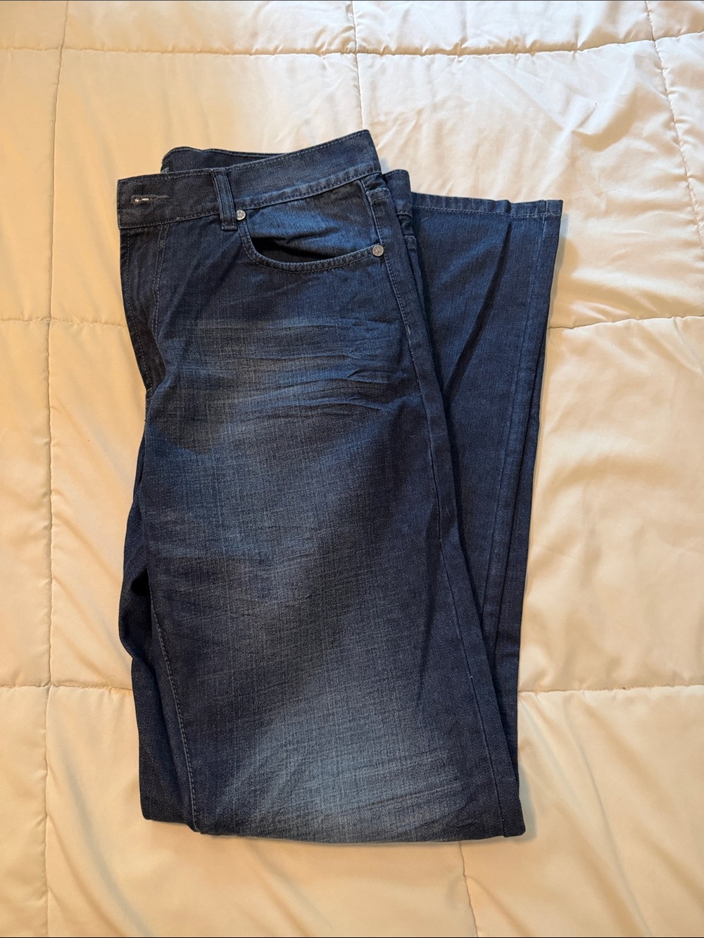 Horst Men's Dark Blue Slim Fit-Leg Jeans size 35